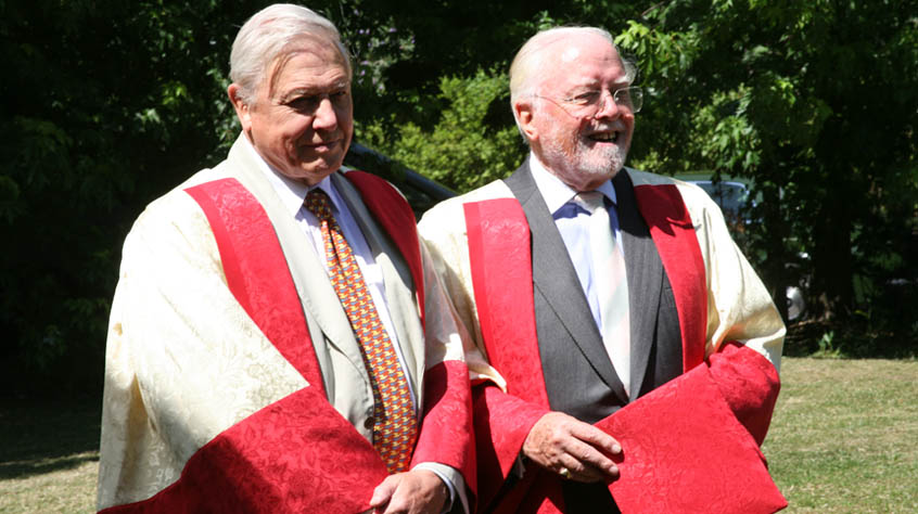 Sir David and Lord Richard Attenborough - Honororary Distinguished Fellowship in 2006