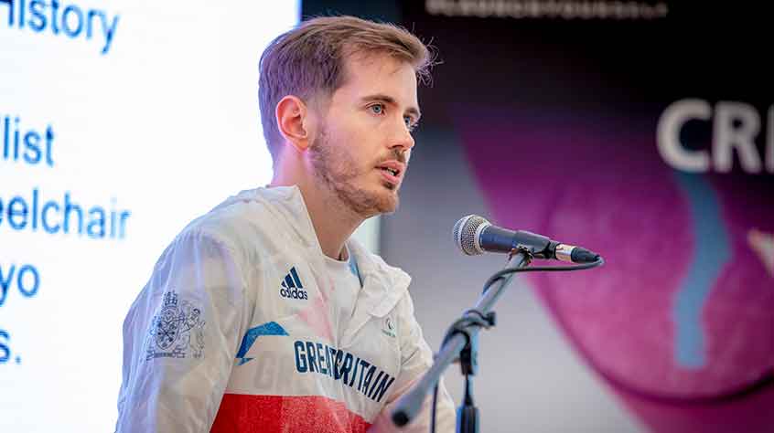 2/10/2021 - Paralympic Gold medallist and PhD student Nick Cummins shares his journey to winning Gold with Team GB’s Wheelchair Rugby team in Tokyo 2021.