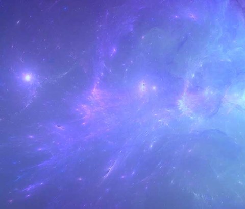 view of the blue nebula