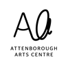 Attenborough Arts Centre logo in black and white