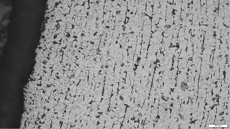 Microstructure from a Steel Alloy Wheel from a Earth Moving Vehicle