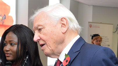 Sir David Attenborough Michael Attenborough CBE Susan and Centenary Square