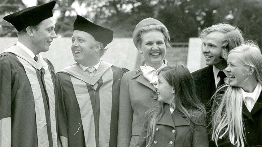 Sir David and Lord Richard Attenborough family photo