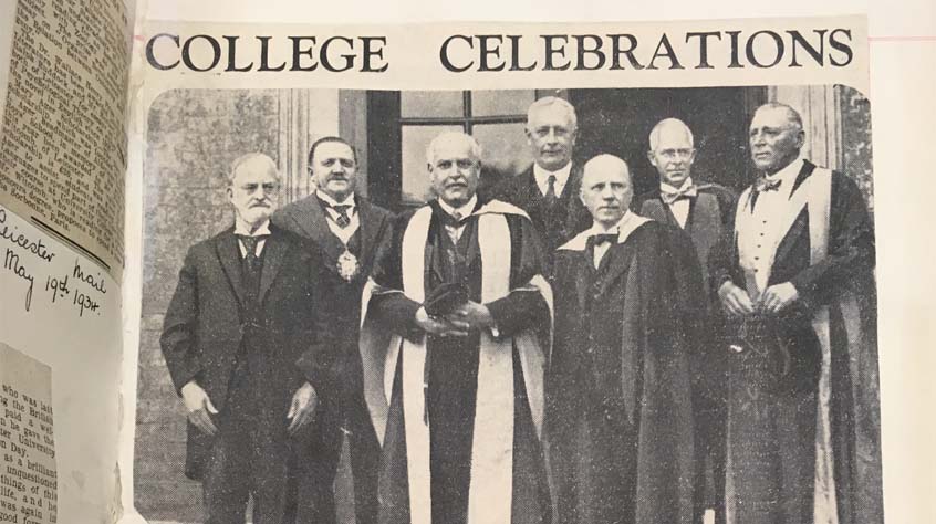 University College celebrations - Frederick Attenborough