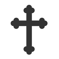 Crucifix. Christianity religion icon