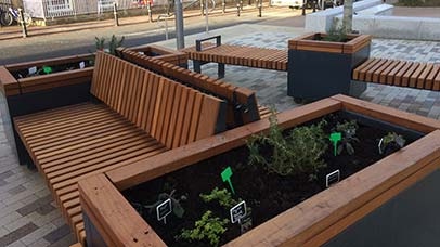edible campus planters