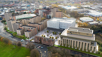 Freemen's campus aerial photo