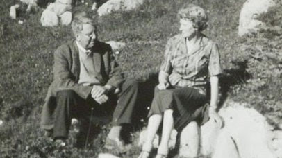 An old photograph of Winifred Pennington and her husband