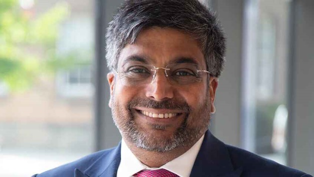 Black and white photo of Professor Nishan Canagarajah