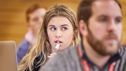 students taking part in a lecture