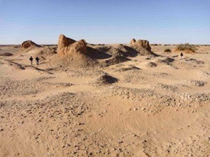 A photo of Qasr Lawawat, a Garamantian settlement near Murzuq