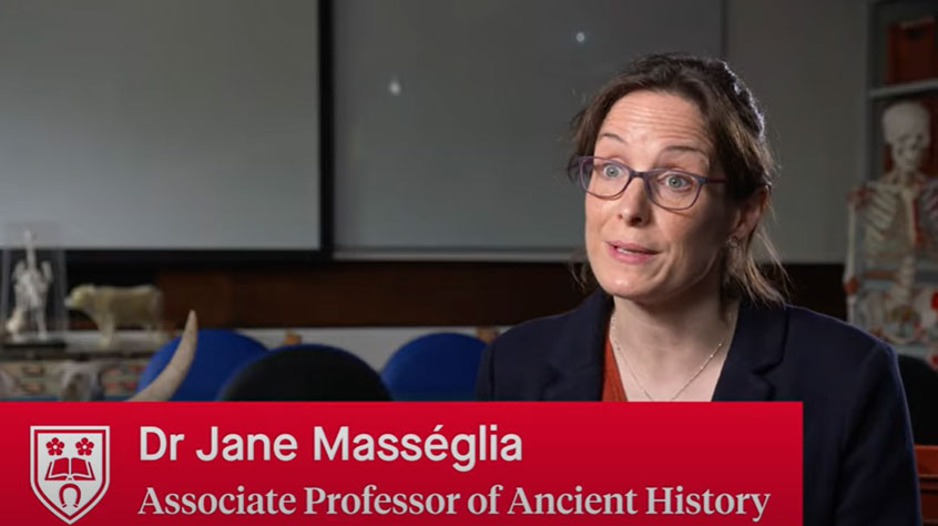 Dr Jane Masseglia speaking to camera