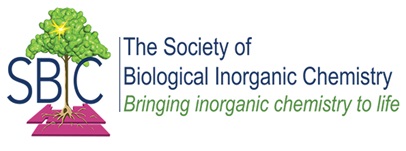 Logo of the Society of Biological Inorganic Chemistry, this shows a tree with strong roots that has been stylised to form the letter I in the society abbreviation SBIC.