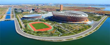 aerial view of the dalian campus