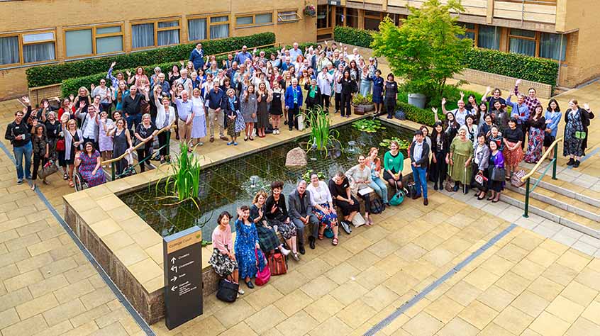 A picture taken from height of around 100 University of Leicester staff
