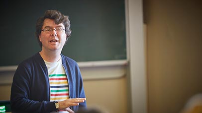 staff member teaching a class