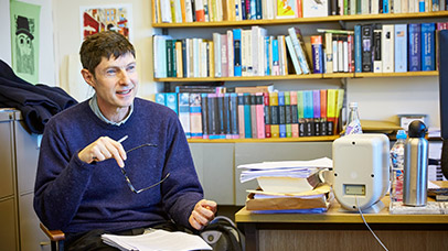staff member in small office