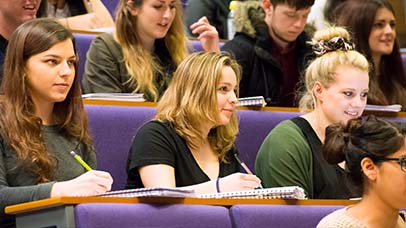 students in lecture theater