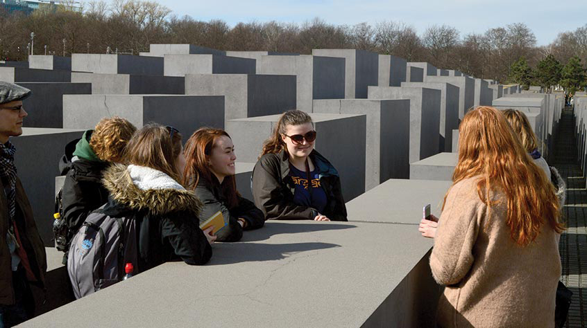 Students at Berlin Memorial