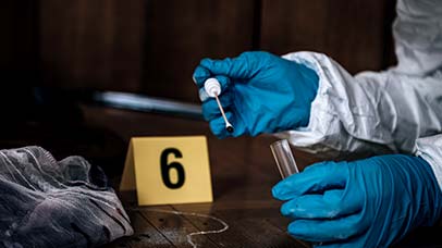 forensics scene