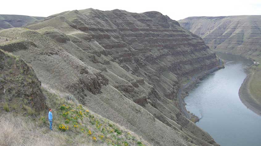 Columbia River Basalts, USA. Photo by Tiffany Barry.