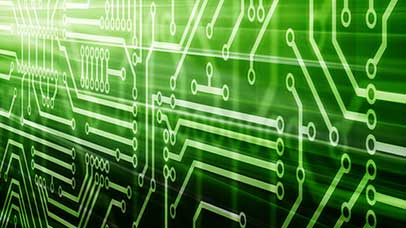 abstract circuit board image