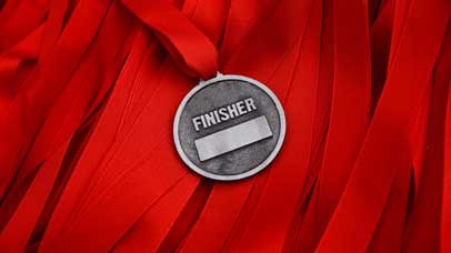 Blank winner medal