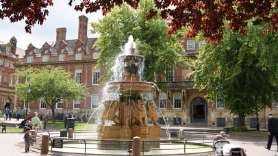 Town Hall Square on a sunny day