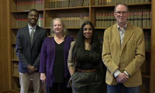 Canadian teaching team in the Law Library