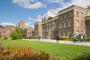 Fielding Johnson building in summer