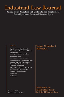 Industrial Law Journal cover