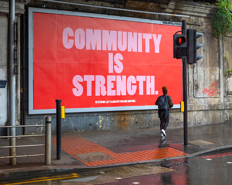 community is strength bilboard