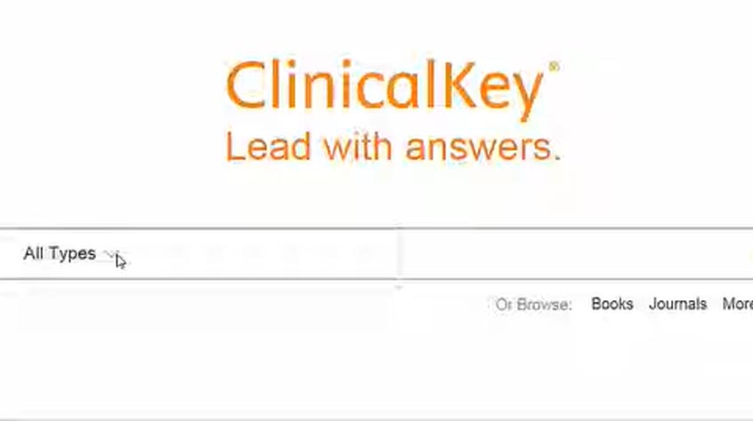Clinicalkey homepage