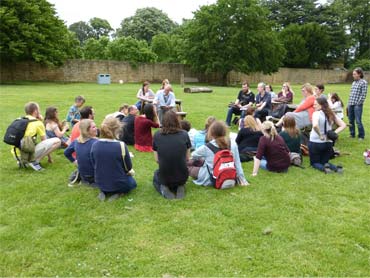 summer school class outside