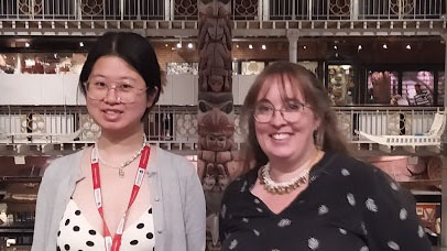 Severine and Xinru worked with the collections at the Pitt Rivers Museum