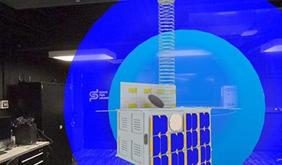 An Augmented Reality view of Elfen at Space Park Leicester