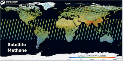 Satellite Methane image for Dr Rob Parker talk