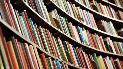 abstract image of a bookshelf