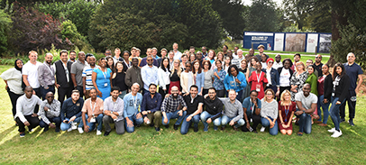 a group image at brookfield of distance learning students at the 2019 leicester masterclass