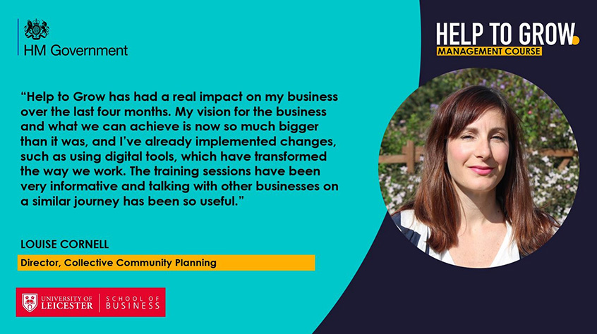 Louise Cornell says the vision for her business is so much bigger since completing the programme
