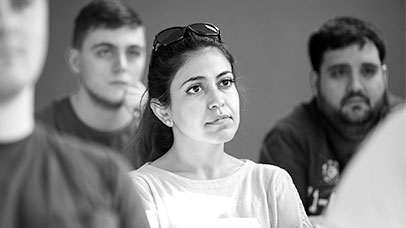 students in class