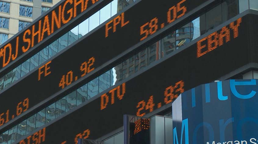 front of stock exchange