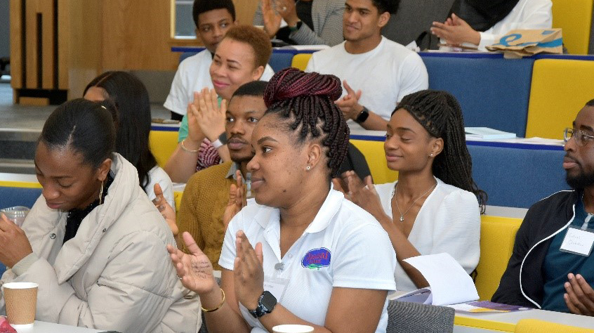 Students in the lecture theatre