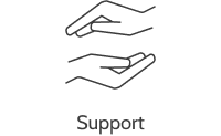 supporting hands icon