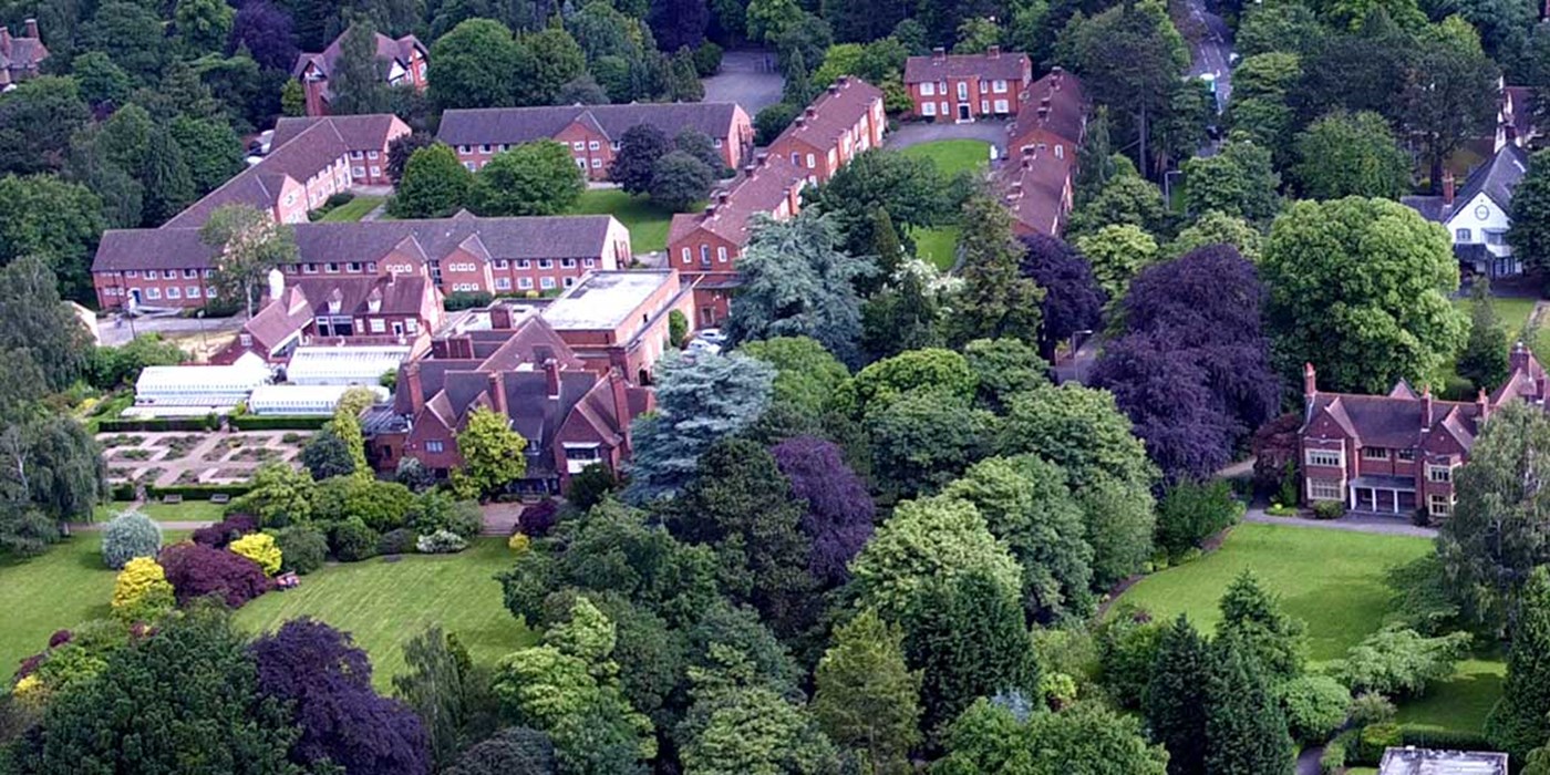 aerial shot of oadby student village