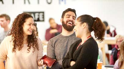 students laughing together