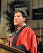 Dr Diana Garnham receiving an Honorary Degree