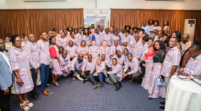 group photograph of the west african alumni event held in ghana