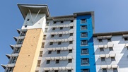 An external shot of Opal Court student accommodation
