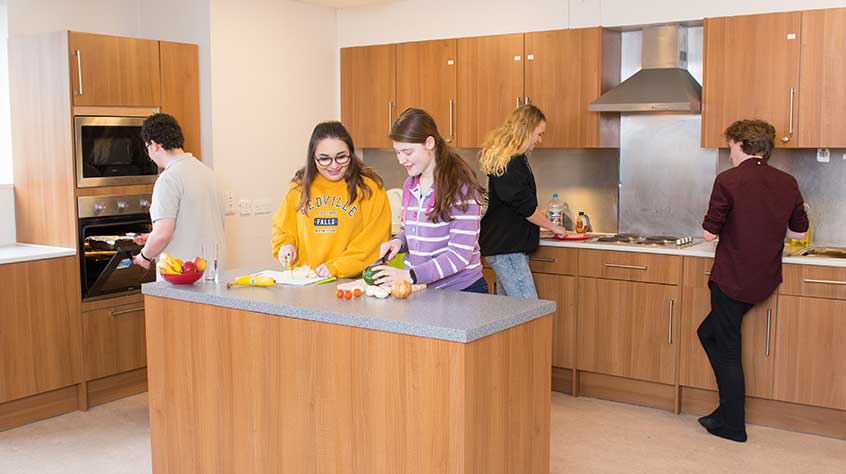 An interior view of Bowder Court student accommodation